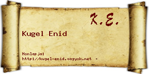 Kugel Enid névjegykártya